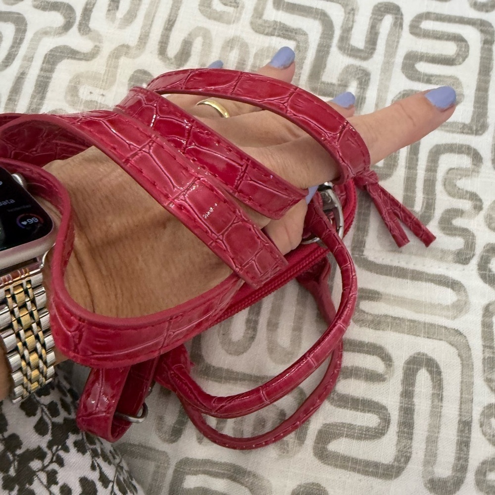 Disney Red Croc-Embossed Mini Bag - Picture 3 of 12